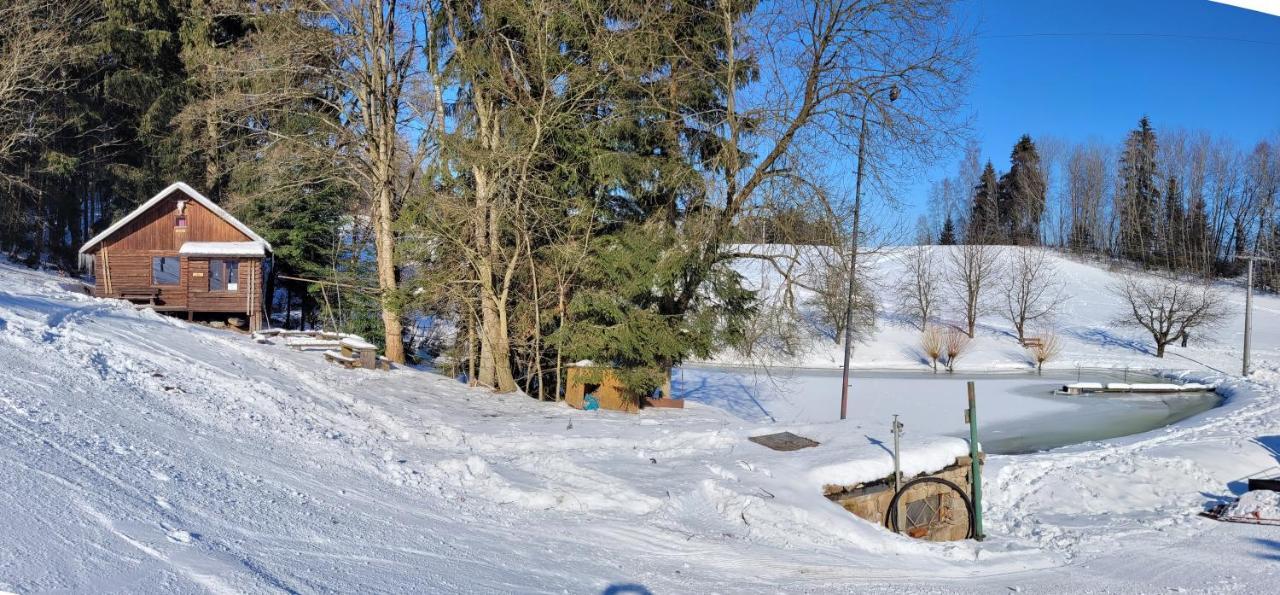 Srub Na Svahu Sjezdovky V Radvanicich Villa Radvanice  Exteriör bild